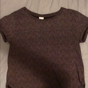 Black top with white polka dots